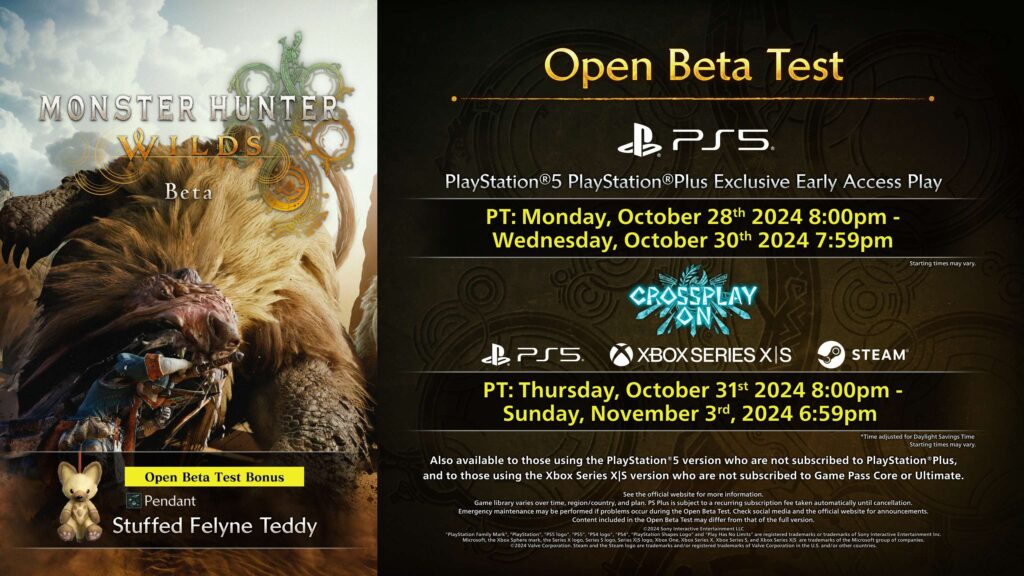 galrdfuwqaarsmr-1729695293281-1024x576 Join the Monster Hunter Wilds Open Beta Test!